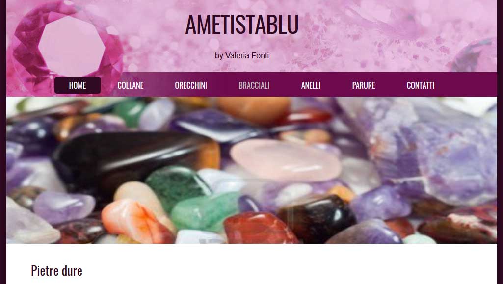 Ametistablu - schermata del progetto