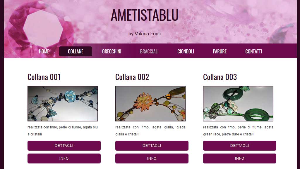 Ametistablu - schermata del progetto