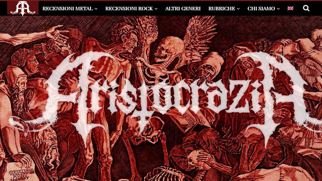 AristocraziaWebzine - schermata del progetto