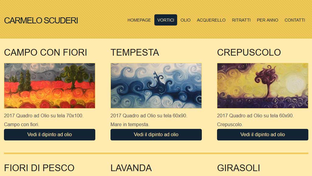 Carmelo Scuderi - schermata del progetto